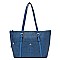 Hue & Ash Shopper Alligator Print Tote