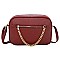 Chain Zipper 3-in-1 Boston Bag Satchel -Duffle