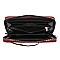 Chain Zipper 3-in-1 Boston Bag Satchel -Duffle