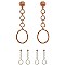Rhinestone 3D Pave Open-cut Post Earring