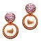 Elegant Glass Rhinestone Plastic Pearl Earring MH-VE1763-1