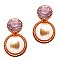 VE1763-LP Glass Rhinestone Plastic Pearl Earring