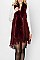 SOFT FUR COLLAR FRINGE VEST