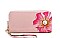 CHIC FLOWER AND BUTTERFLY PRINT FASHION WRISTLET WALLET  JYW-02-FP