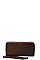 CROCO PATTERN DOUBLE SIDE WALLET WITH HAND STRAP