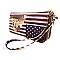 AMERICAN FLAG WITH DOG PRINT WALLET