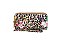 Dual Zipper Wallet with Hand Strap in Leopard Floral Design