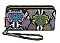 MULTI COLOR SNAKE SKIN DOUBLE POCKET WALLET