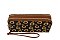 Native American Tribal Aztec Printed Canvas Double Zip Around Wallet Wristlet