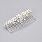 FASHIONABLE BRIDAL RHINESTONE AND PEARL HAIR COMB SLW1001