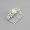 FASHIONABLE BRIDAL HAIR COMB W/ PEARL / RHINESTONES SLW1183