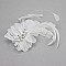 FASHIONABLE BRIDAL FEATHER COMB W/ STONE SLW1191