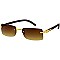 Pack of 12 Stylish Retro Rectangular Gradient Lens Sunglasses