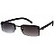 Pack of 12 Stylish Retro Rectangular Gradient Lens Sunglasses