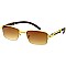 Pack of 12 Stylish Half Rimmed Rectangular Sunglasses