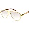 Pack of 12 Vintage Gradient Lens Aviator Sunglasses