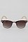 Pack of 12 Multicolor Studded Gradient Fashion Sunglasses