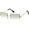 Pack of 12 Rimless Rectangular Sunglasses