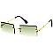 Pack of 12 Rimless Rectangular Sunglasses