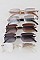 PACK OF 12 Rhinestones Rimless Unique Leg Sunglasses