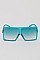 Pack of 12 Oversized Monotone Shield Sunglasses