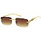 Pack of 12 Leopard Temple Iconic Rimless Sunglasses Set