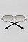 Pack of 12 Snake Accent Retro Rectangular Sunglasses