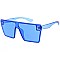 Pack of 12 Transparent Pop Color Shield Sunglasses