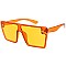 Pack of 12 Transparent Pop Color Shield Sunglasses