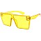 Pack of 12 Transparent Pop Color Shield Sunglasses