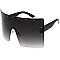 Pack of 12 Oversized Rimless Gradient Shield Sunglasses