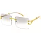 Pack of 12 RIMLESS SQUARE UNISEX SUNGLASSES SET