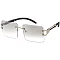 Pack of 12 RIMLESS SQUARE UNISEX SUNGLASSES SET