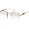 Pack of 12 Basic Rimless Square Sunglasses