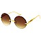 Pack of 12 Gradient Rimless Round Sunglasses