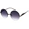 Pack of 12 Gradient Rimless Round Sunglasses