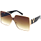 Pack of 12 Oversize Square Fashion Sunglasses Set