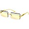 Pack of 12 Leopard Temple Iconic Rimless Sunglasses Set