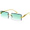 Pack of 12 Leopard Temple Iconic Rimless Sunglasses Set