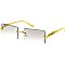 Pack of 12 Leopard Temple Iconic Rimless Sunglasses Set