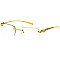 Pack of 12 Snake Temples Rimless Sunglasses Set