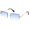 Pack of 12 Rimless Light Tint Classic Square Sunglasses