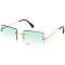 Pack of 12 Rimless Light Tint Classic Square Sunglasses