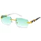 Pack of 12 LIGHT TINT RIMLESS SKINNY SUNGLASSES SET