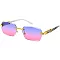Pack of 12 LIGHT TINT RIMLESS SKINNY SUNGLASSES SET