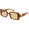 Pack of 12 MIRROR TINT SQUARE RETRO SUNGLASSES