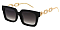 Pack of 12 Trendy Metal Chain Fashion Sunglasses