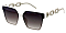 Pack of 12 Trendy Metal Chain Fashion Sunglasses - Contoured FRAME