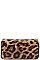 Leopard Print Patent dual around zipper Wallet