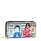 Michelle Obama Rhinestone Closure Satchel & Wallet Set Handbag